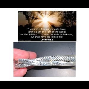 $3 Gurrlie girl John 8:12 bracelet new stainless steel $3 if bundled